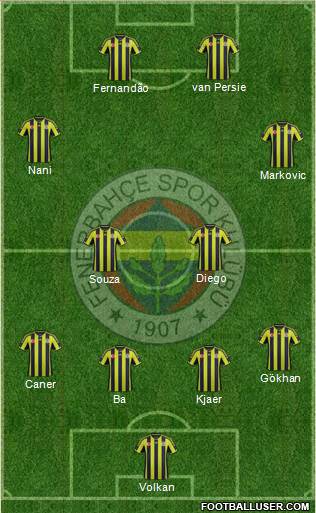 Fenerbahçe SK Formation 2015