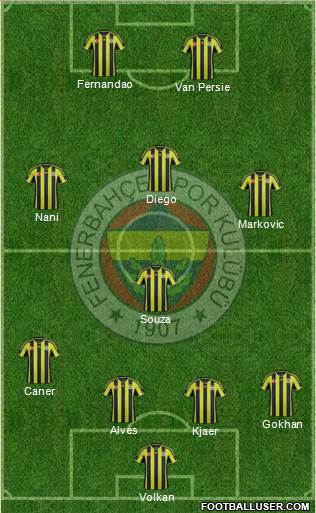 Fenerbahçe SK Formation 2015