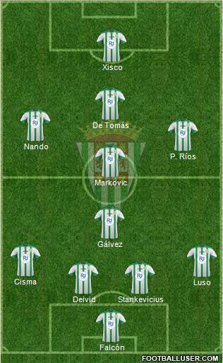 Córdoba C.F., S.A.D. Formation 2015