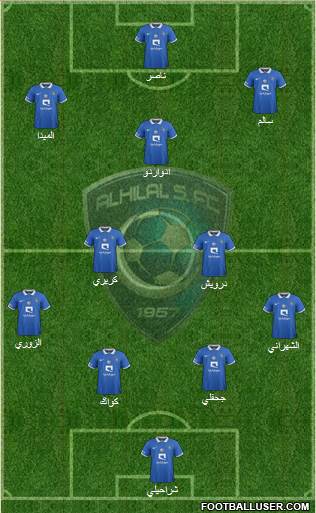 Al-Hilal (KSA) Formation 2015