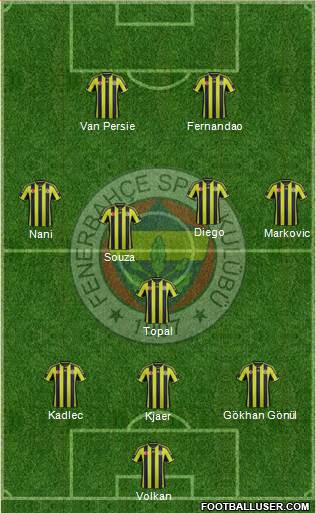 Fenerbahçe SK Formation 2015