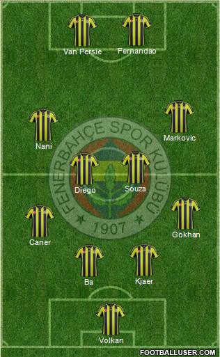 Fenerbahçe SK Formation 2015