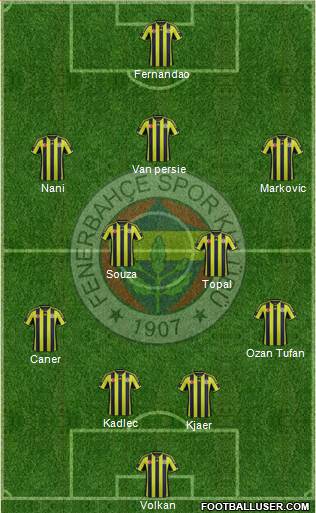 Fenerbahçe SK Formation 2015