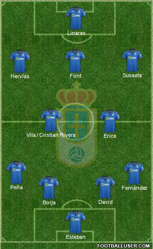 Real Oviedo S.A.D. Formation 2015