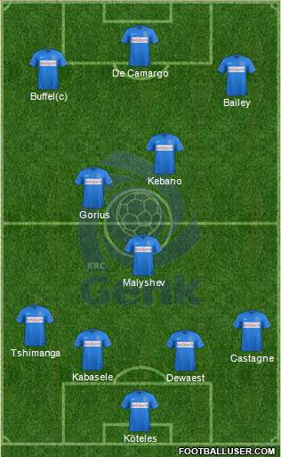 K Racing Club Genk Formation 2015