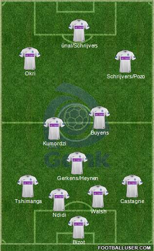 K Racing Club Genk Formation 2015