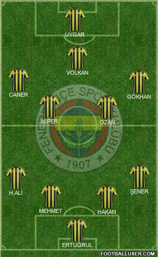 Fenerbahçe SK Formation 2015
