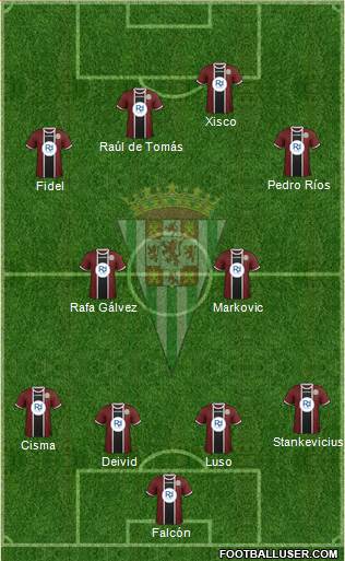 Córdoba C.F., S.A.D. Formation 2015