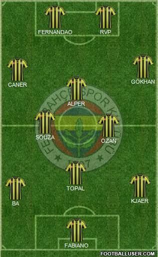 Fenerbahçe SK Formation 2015