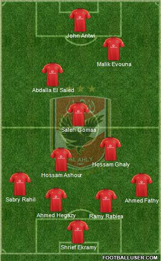 Al-Ahly Sporting Club Formation 2015