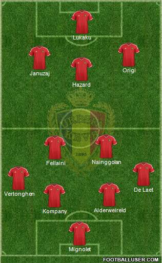 Belgium Formation 2015