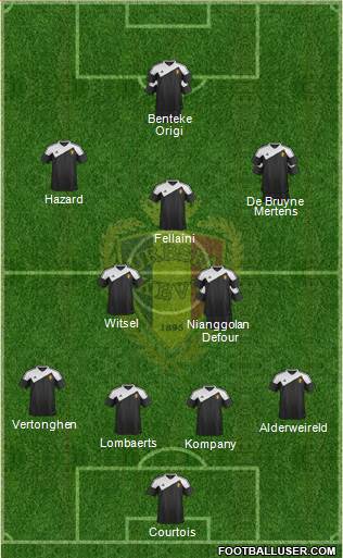 Belgium Formation 2015
