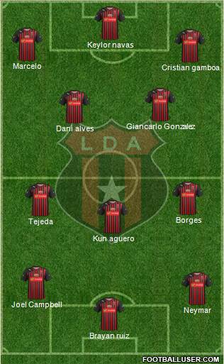 Liga Deportiva Alajuelense football formation