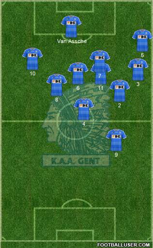 KAA Gent Formation 2015