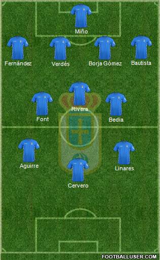 Real Oviedo S.A.D. Formation 2015