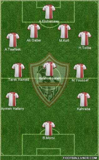 Zamalek Sporting Club Formation 2015