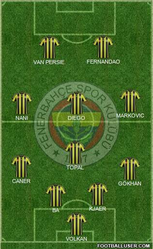 Fenerbahçe SK Formation 2015