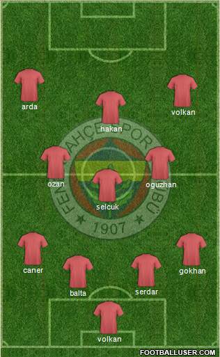 Fenerbahçe SK Formation 2015