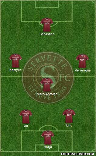 Servette de Genève Football Formation 2015