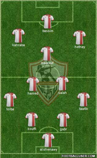 Zamalek Sporting Club Formation 2015
