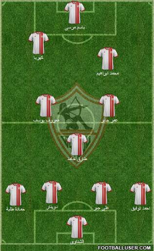 Zamalek Sporting Club Formation 2015