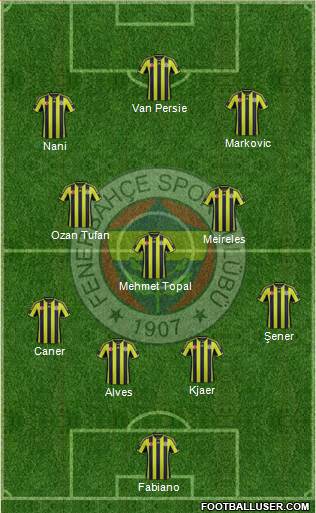 Fenerbahçe SK Formation 2015