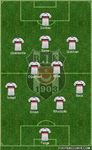 Besiktas JK Formation 2015