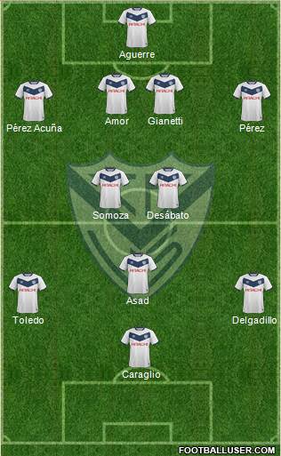 Vélez Sarsfield Formation 2015