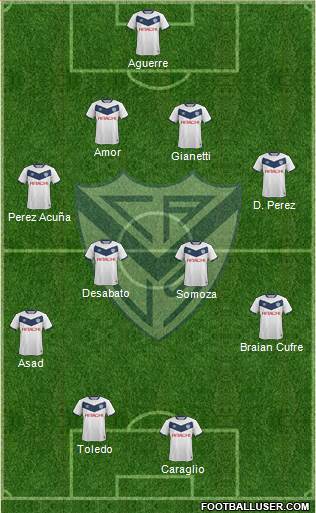 Vélez Sarsfield Formation 2015