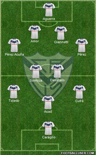 Vélez Sarsfield Formation 2015