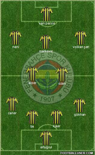 Fenerbahçe SK Formation 2015