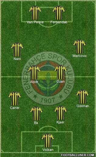 Fenerbahçe SK Formation 2015