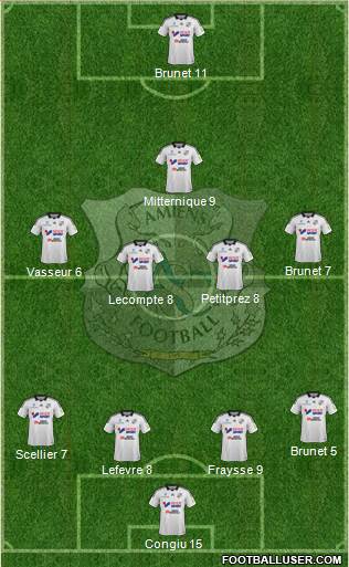 Amiens Sporting Club Football Formation 2015