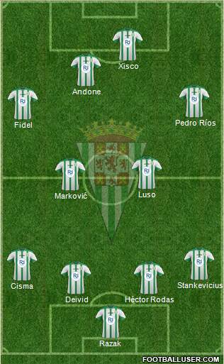 Córdoba C.F., S.A.D. Formation 2015