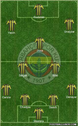 Fenerbahçe SK Formation 2015