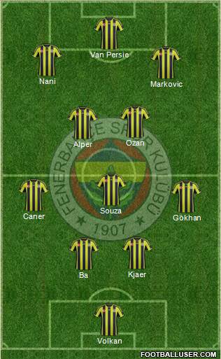 Fenerbahçe SK Formation 2015