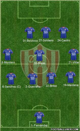 Unión de Santa Fe Formation 2015