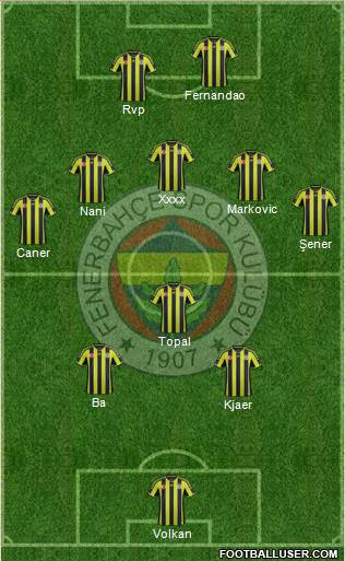 Fenerbahçe SK Formation 2015
