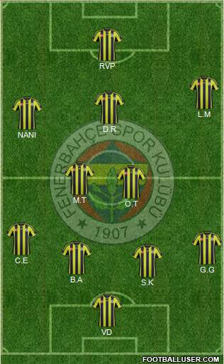 Fenerbahçe SK Formation 2015