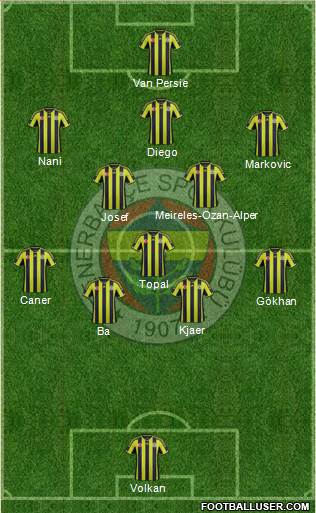 Fenerbahçe SK Formation 2015