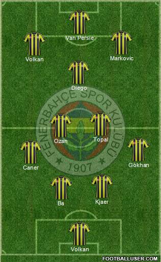 Fenerbahçe SK Formation 2015