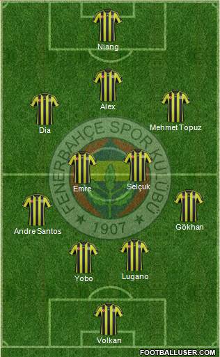 Fenerbahçe SK Formation 2015