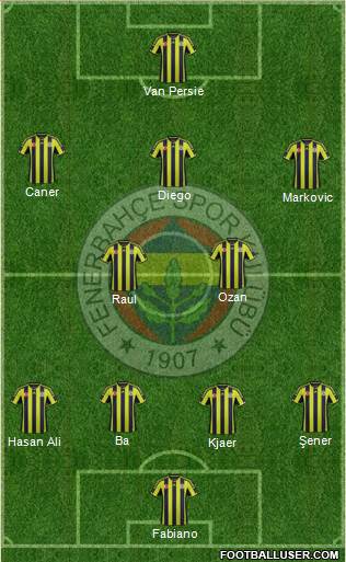 Fenerbahçe SK Formation 2015