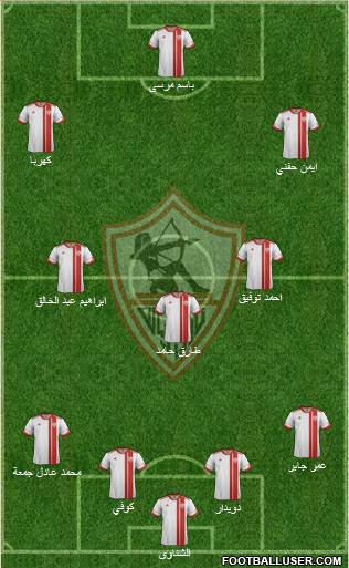 Zamalek Sporting Club Formation 2015