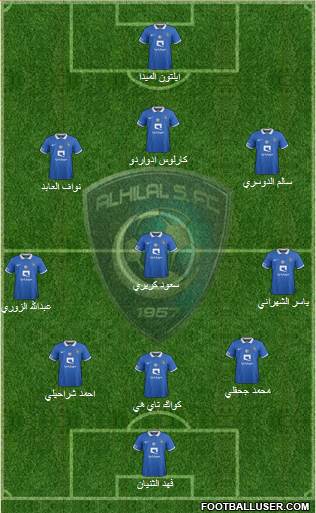 Al-Hilal (KSA) Formation 2015