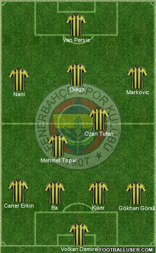 Fenerbahçe SK Formation 2015