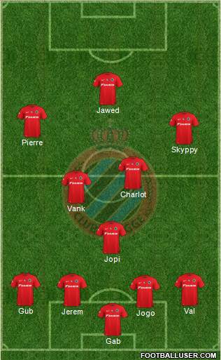 Club Brugge KV Formation 2015
