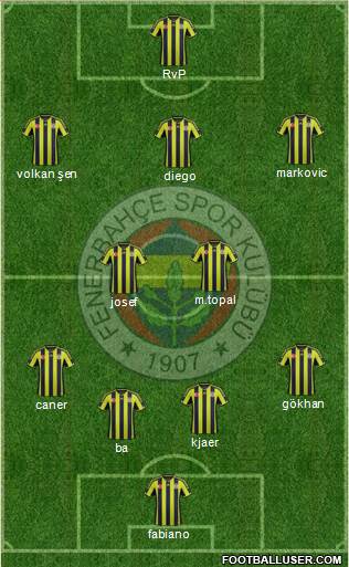 Fenerbahçe SK Formation 2015