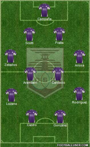 Defensor Sporting Club Formation 2015