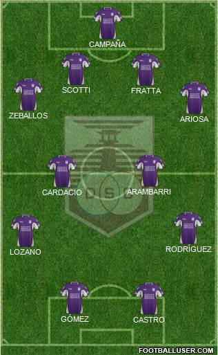 Defensor Sporting Club Formation 2015